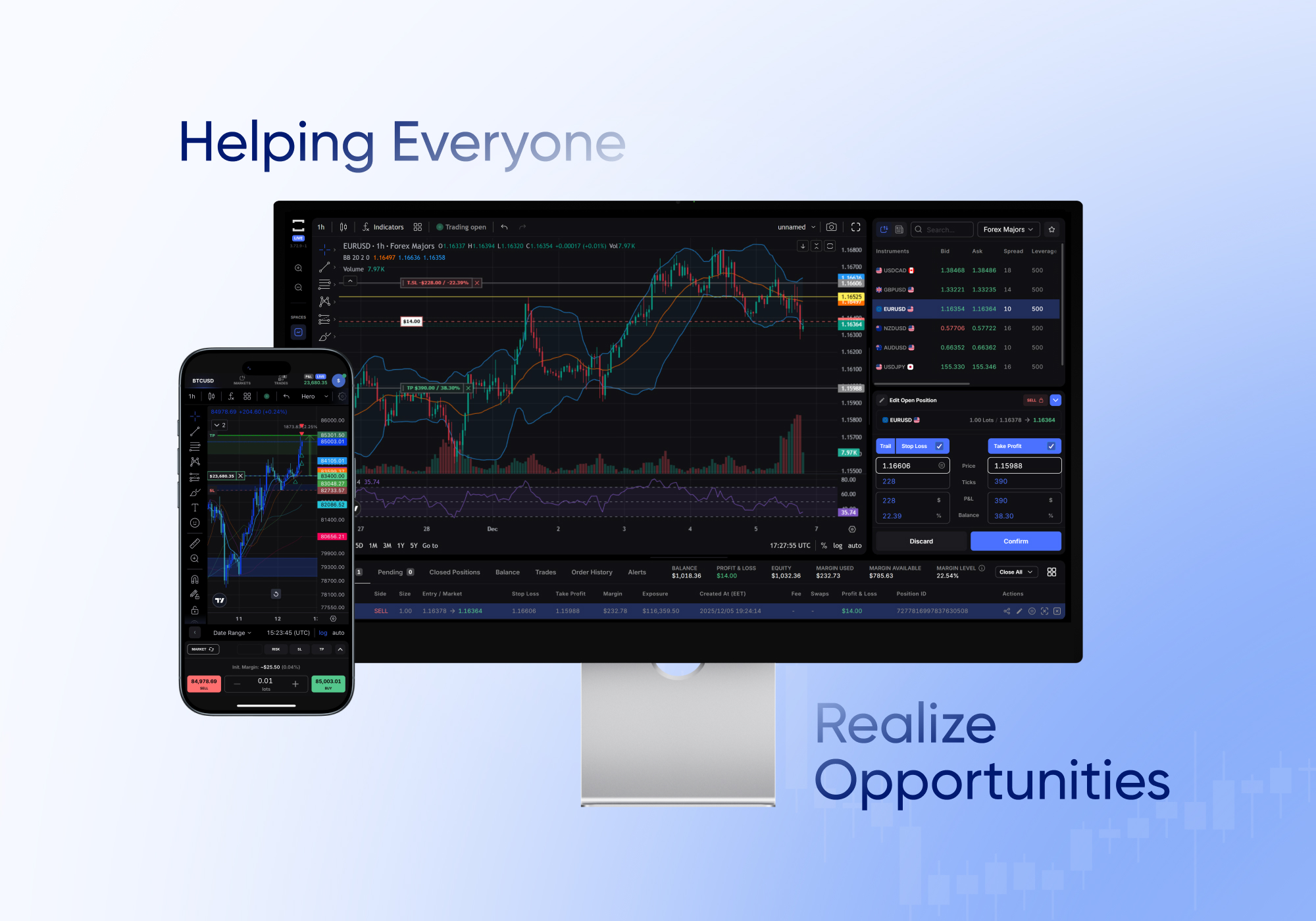 HeroFX Login Interface