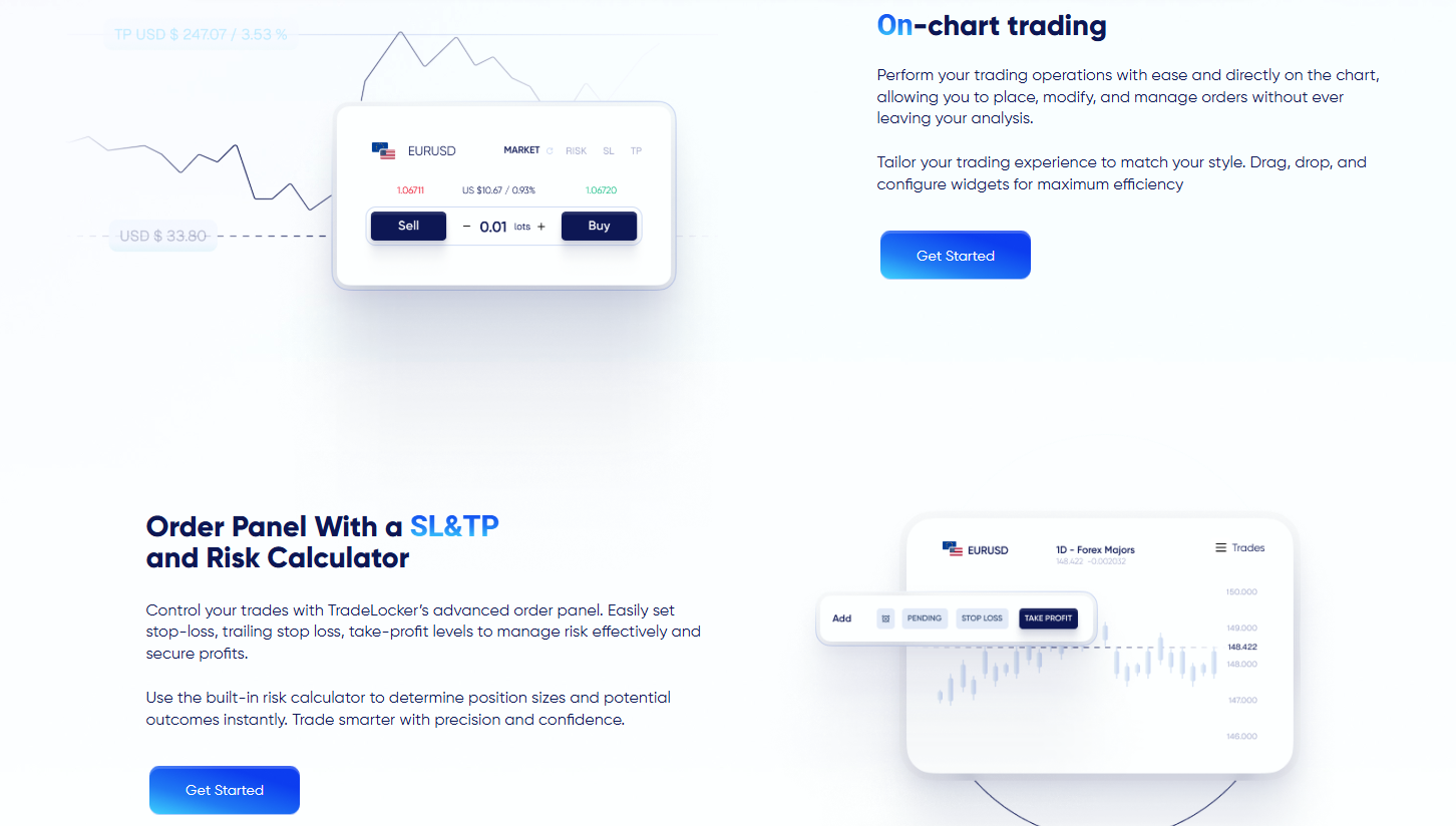 HeroFX sign in screen for TradeLocker platform